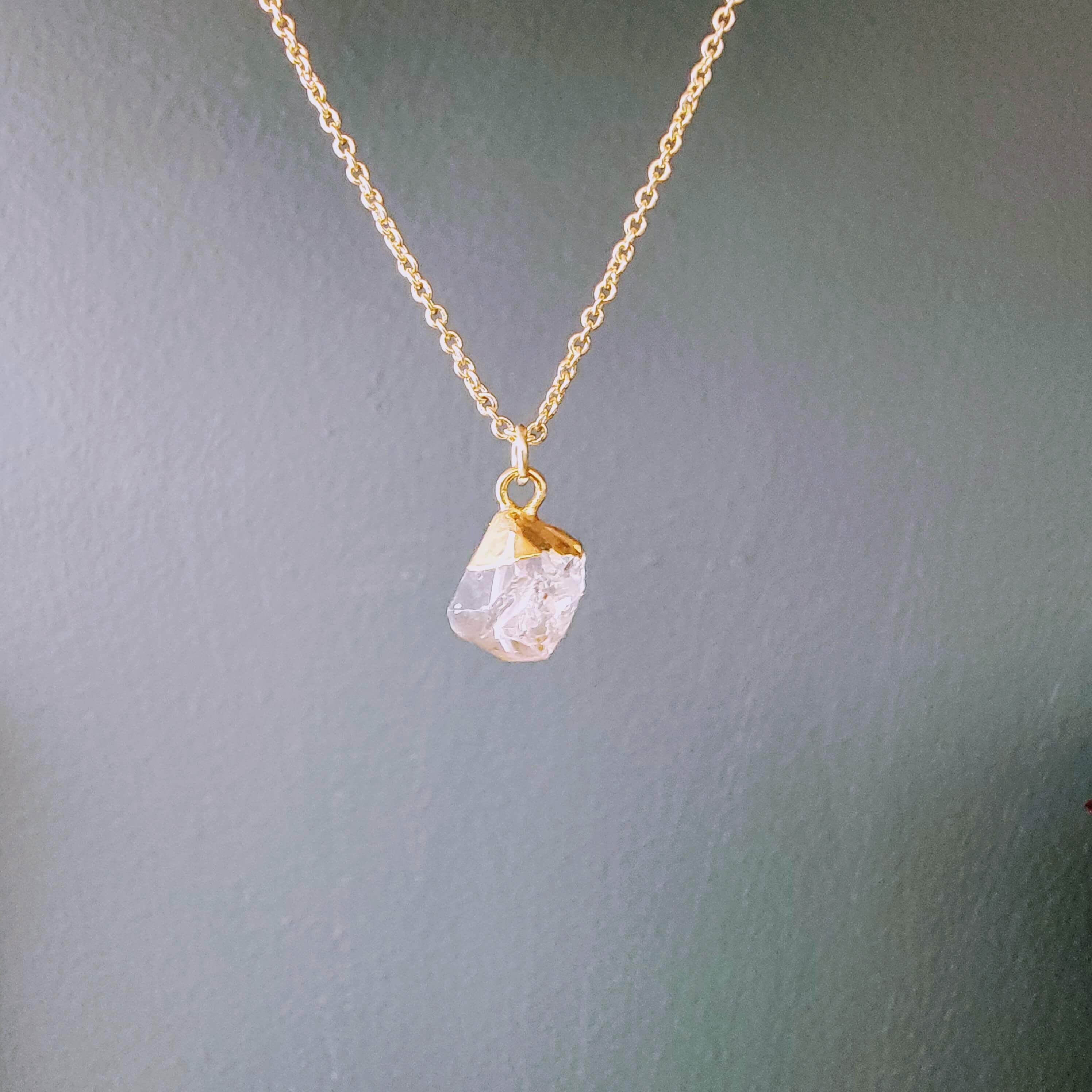 Herkimer Diamond Charm Necklace