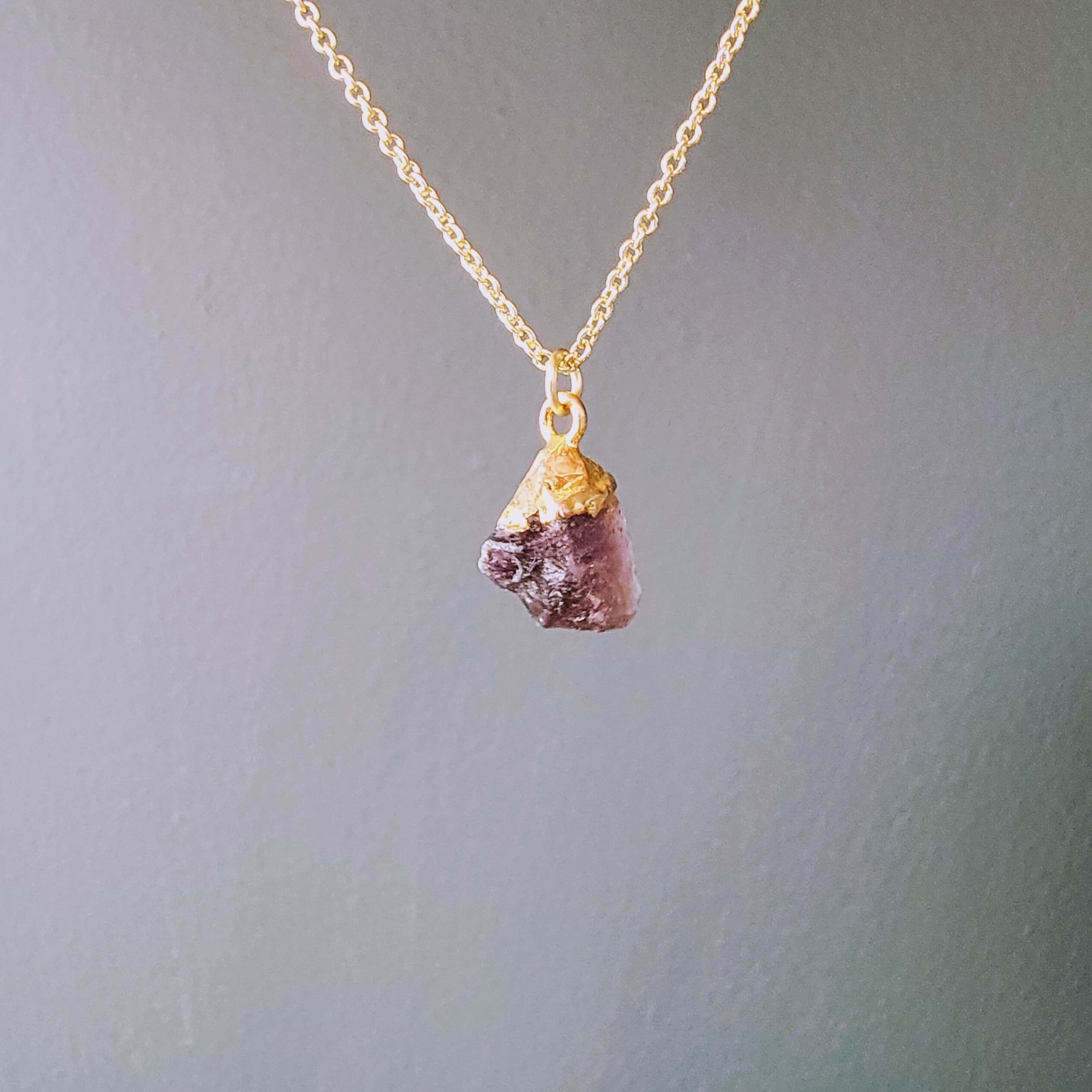 Amethyst Charm Necklace