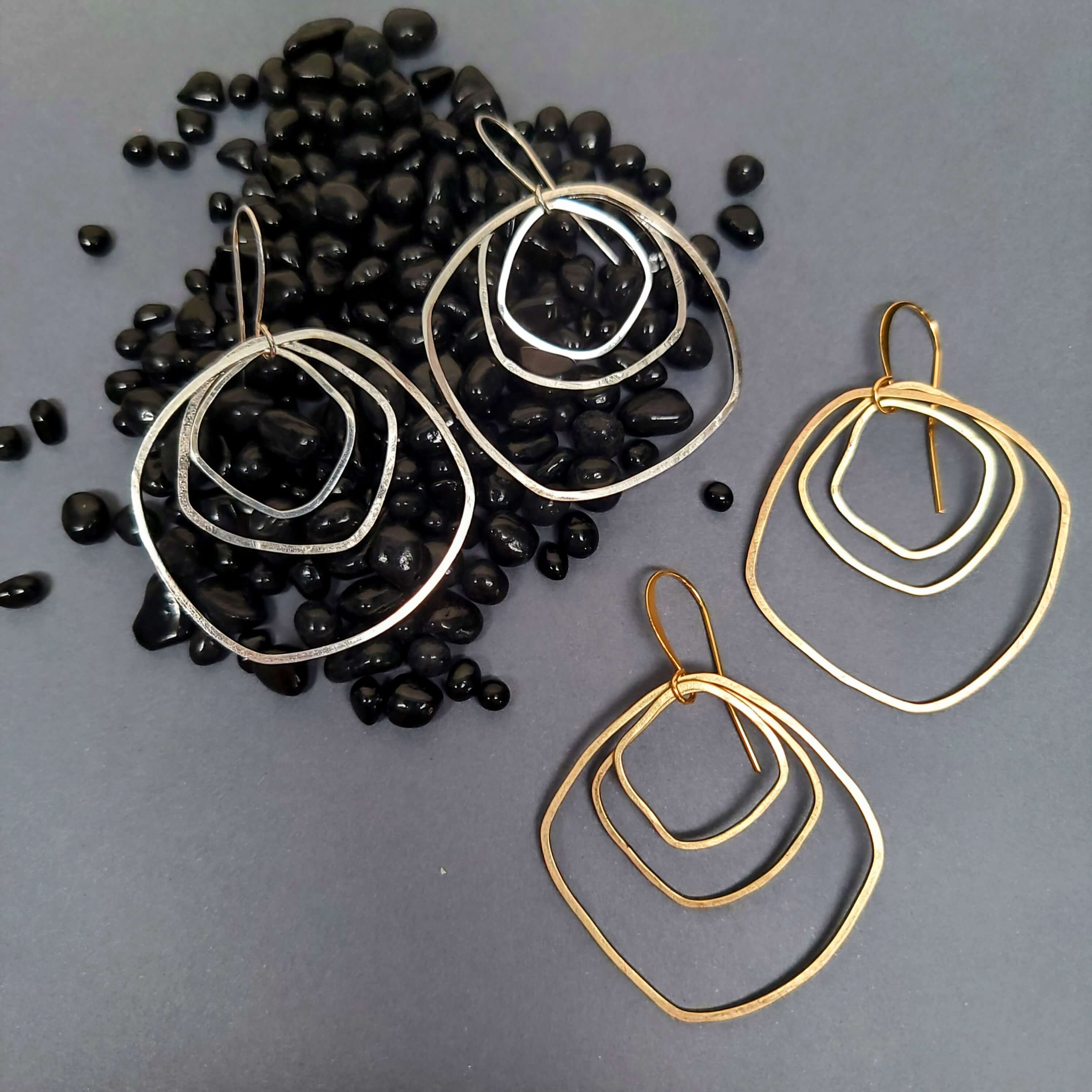 Triple Hoop Earrings