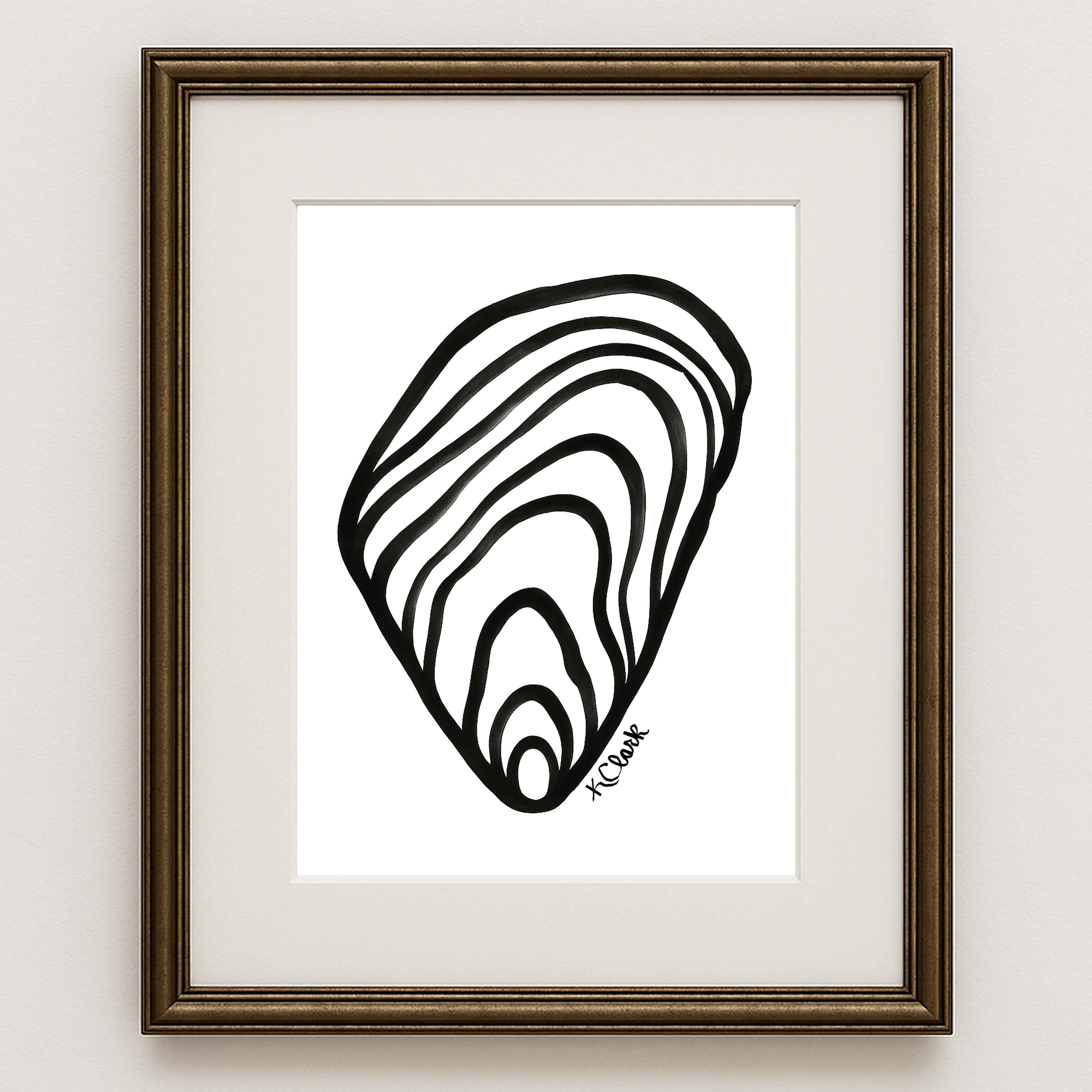 Mussel Shell Art Print