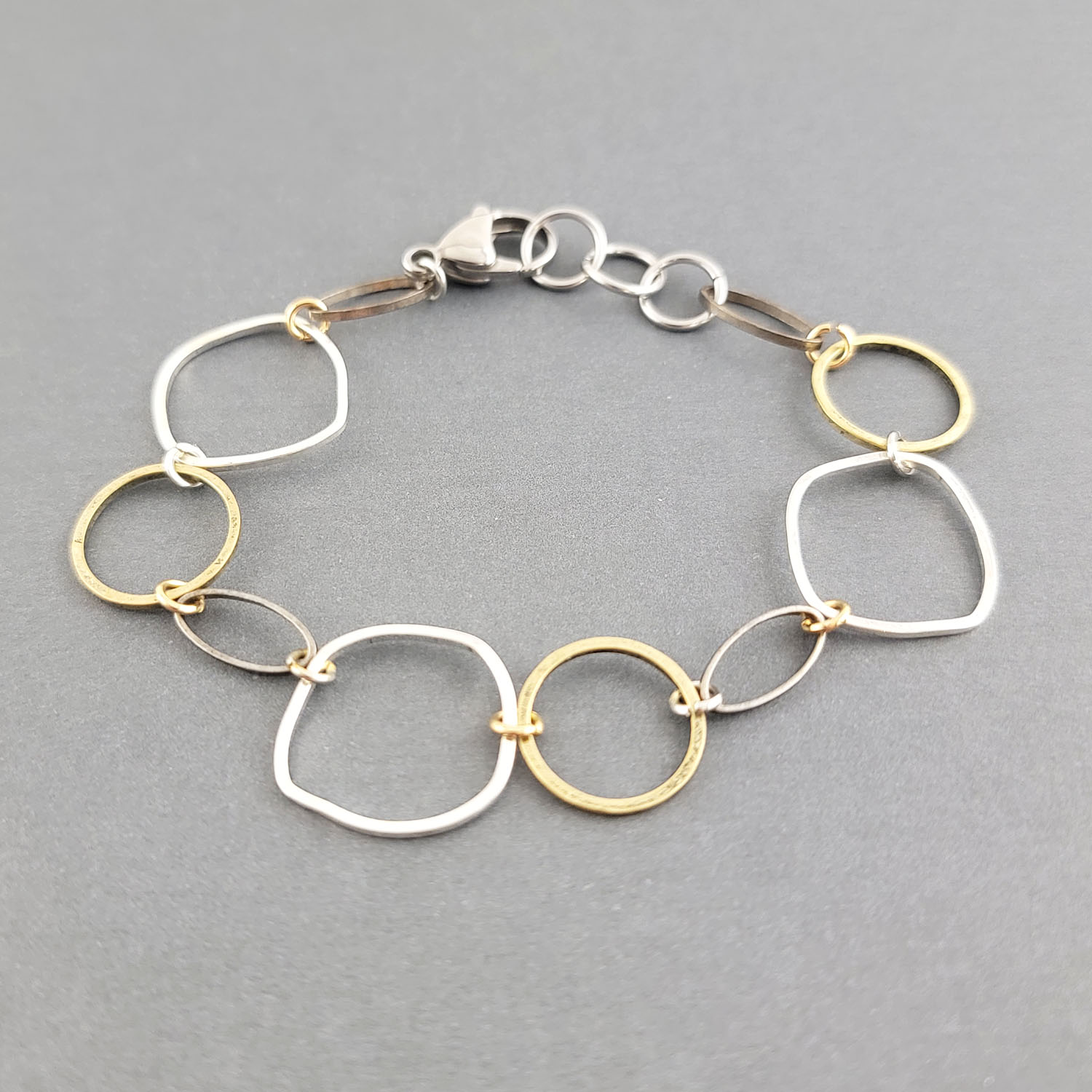 Mixed Metal Link Bracelet