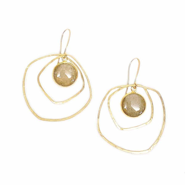 Artisan Hoop Gold Earrings