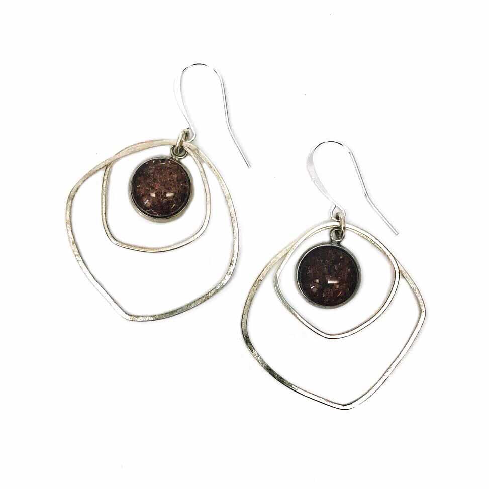 Artisan Hoop Silver Earrings