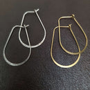Hammered Hoop Earrings