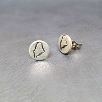 Maine State Post Earrings