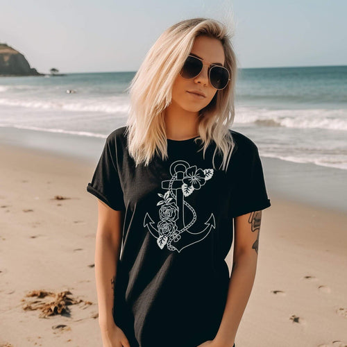 Anchor Rose Tee
