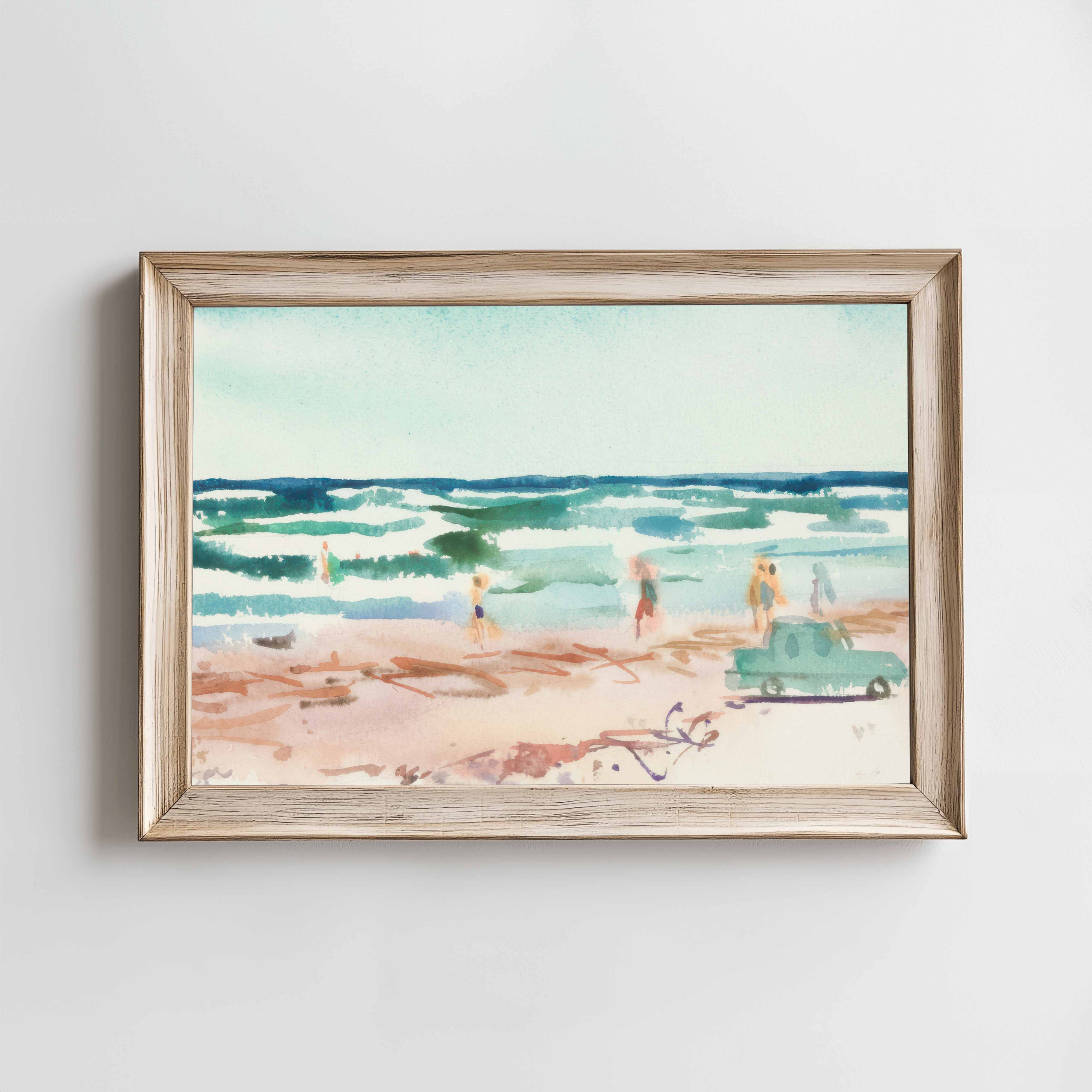 Beach Surf Art Print