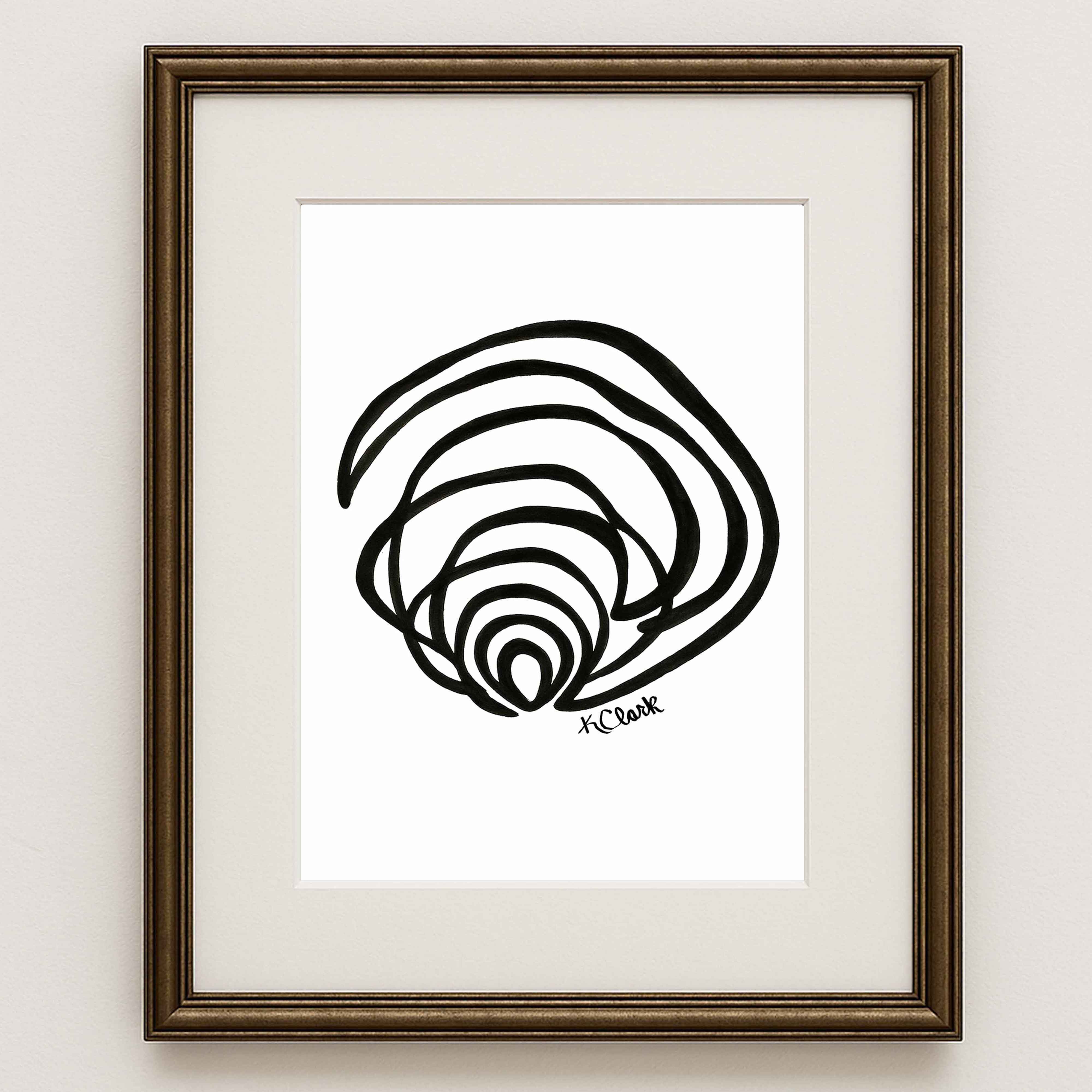 Clam Shell Art Print