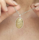 Beach Sand Oval Necklace