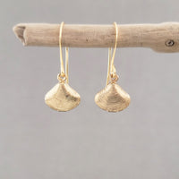 Golden Clam Earrings