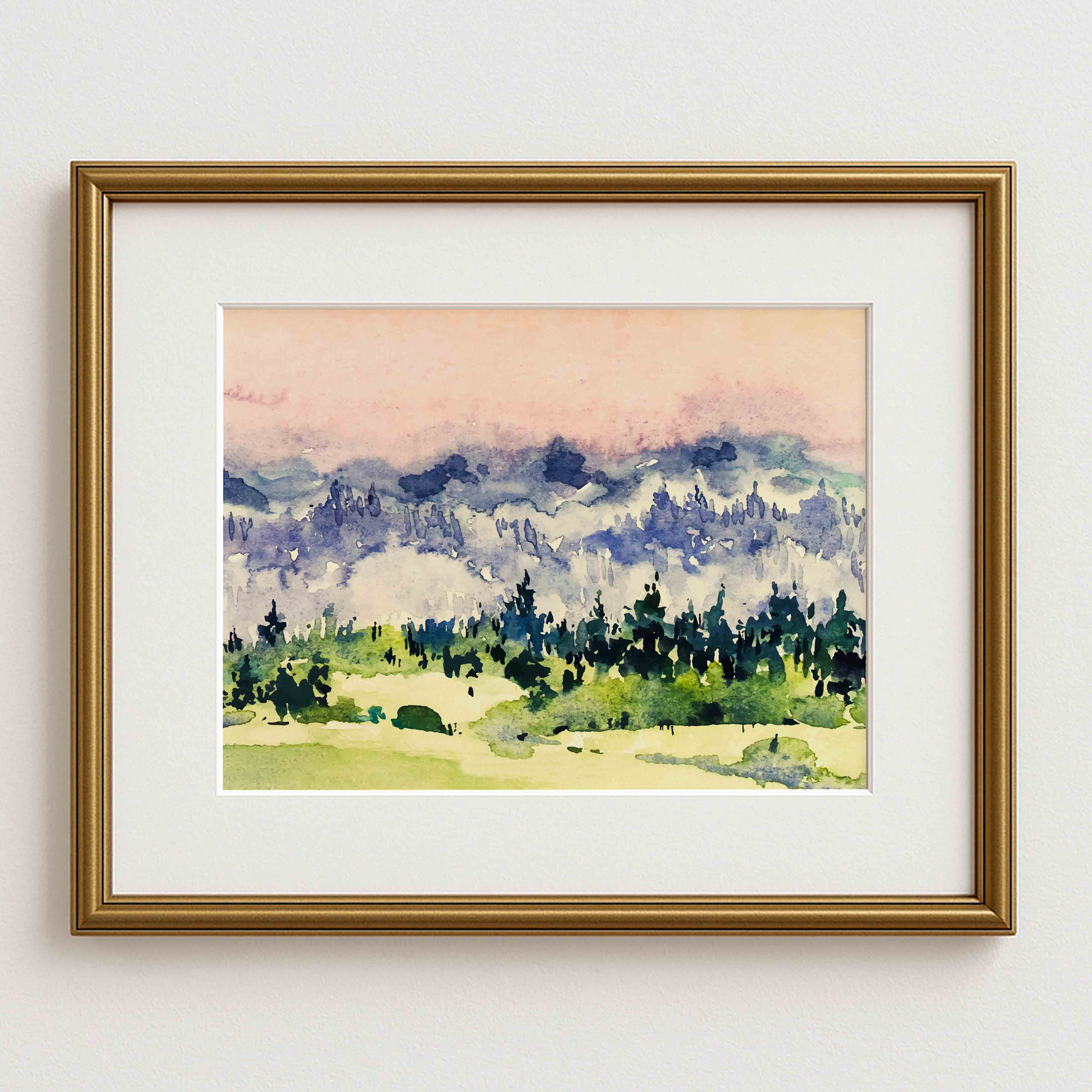 Mountains Art Print