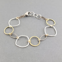 Mixed Metal Link Bracelet