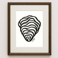 Oyster Shell Art Print