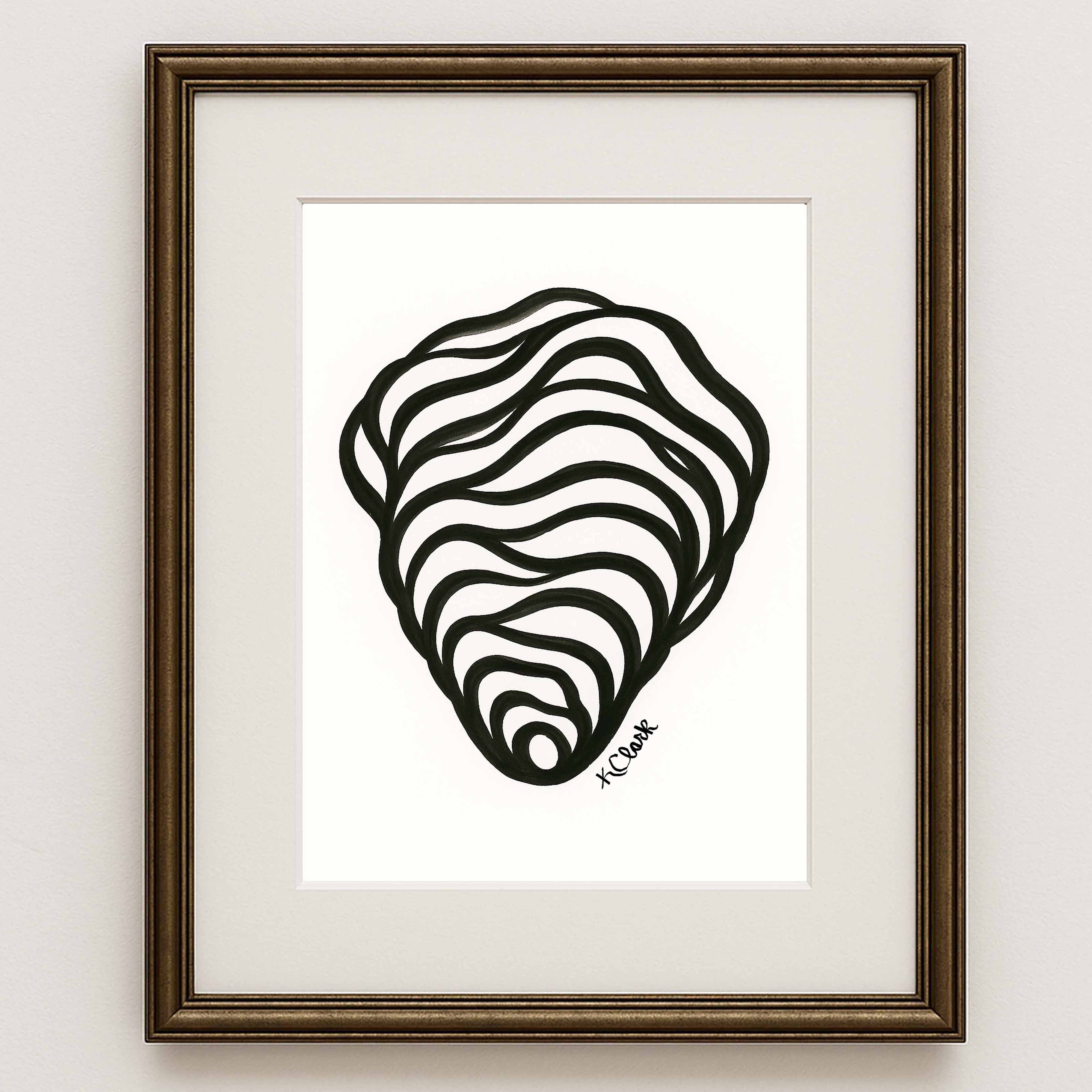 Oyster Shell Art Print