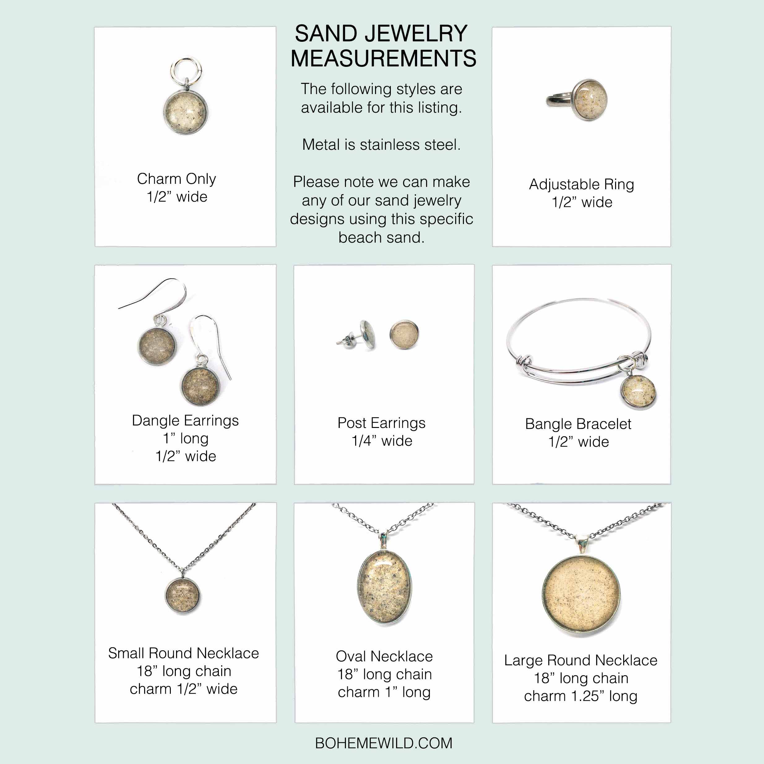 Edisto Beach Sand Jewelry