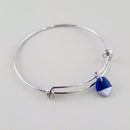 Sea Glass Bangle in Cobalt