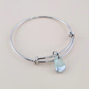 Sea Glass Bangle in Seafoam