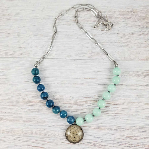 Amazonite Lapis Necklace