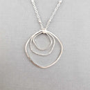 Artisan Silver Drop Necklace