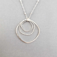 Artisan Silver Drop Necklace