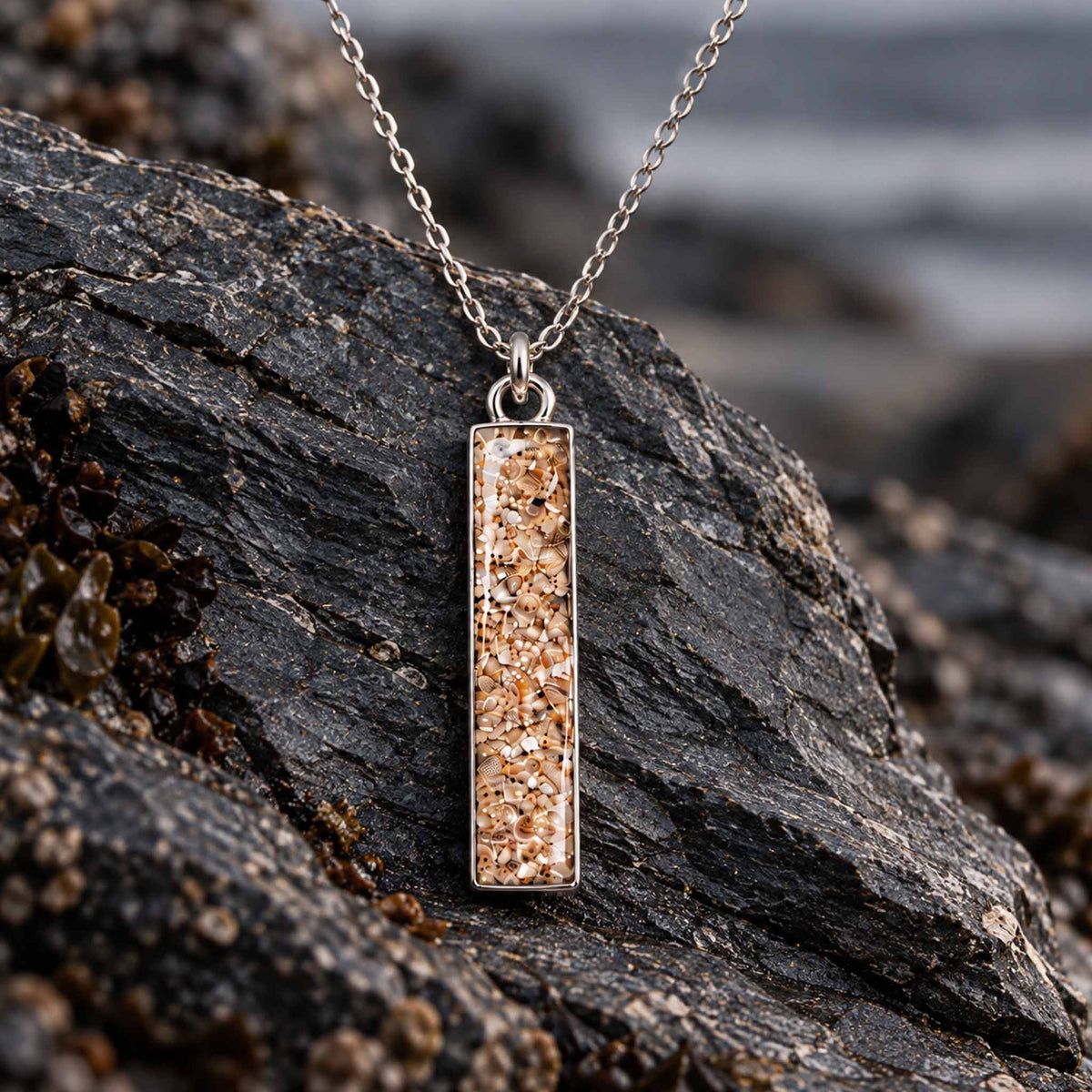 Bar Beach Necklace | Silver