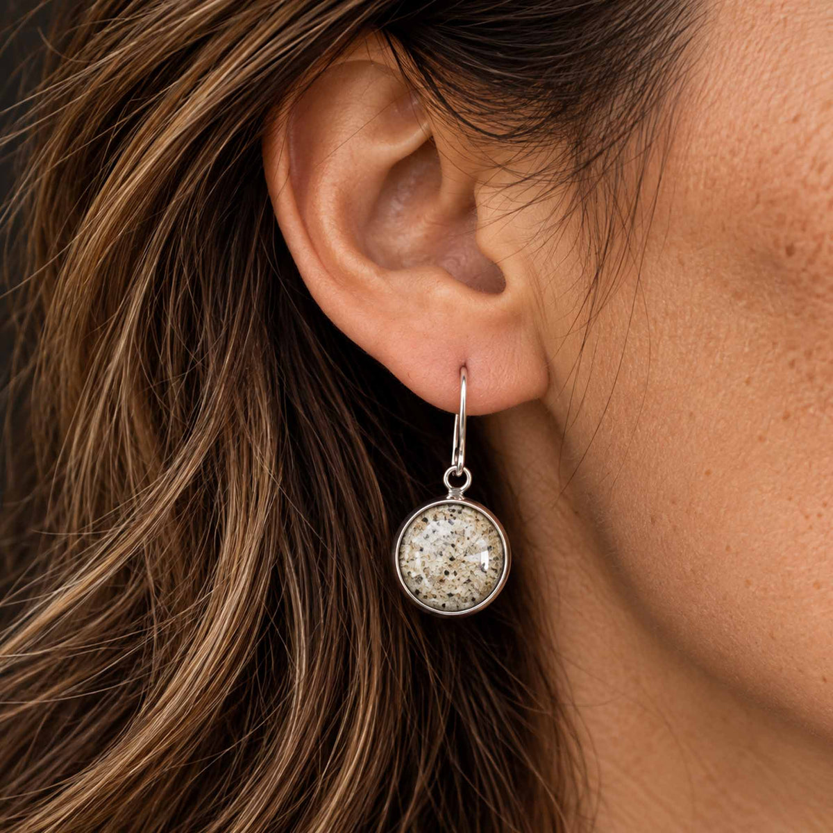 Beach Sand Dangle Earrings