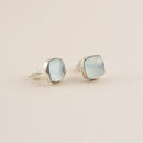 Chalcedony Post Earrings