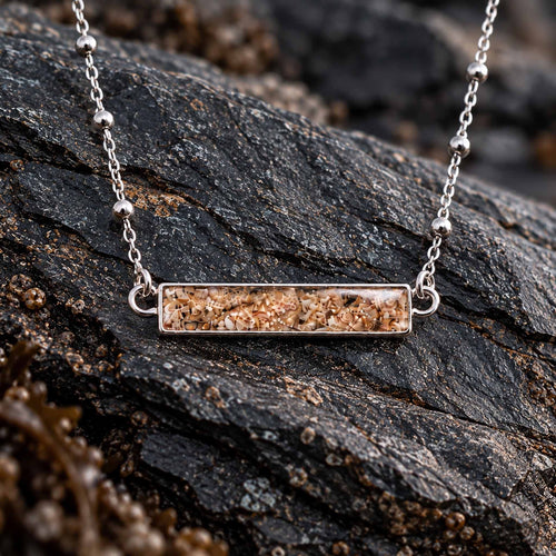 Coastline Beach Necklace Silver