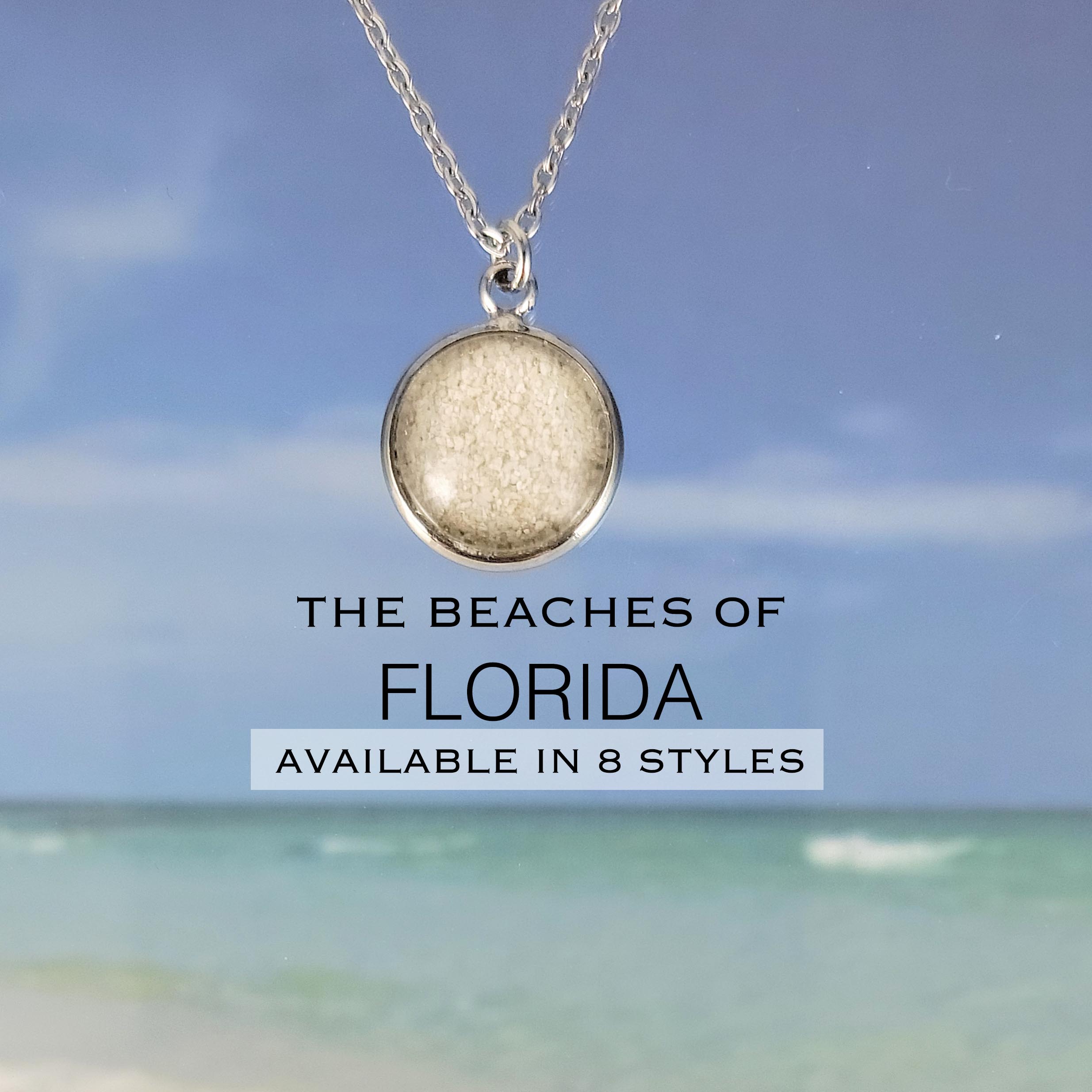 Florida Beach Sand Jewelry - Choose Your Beach