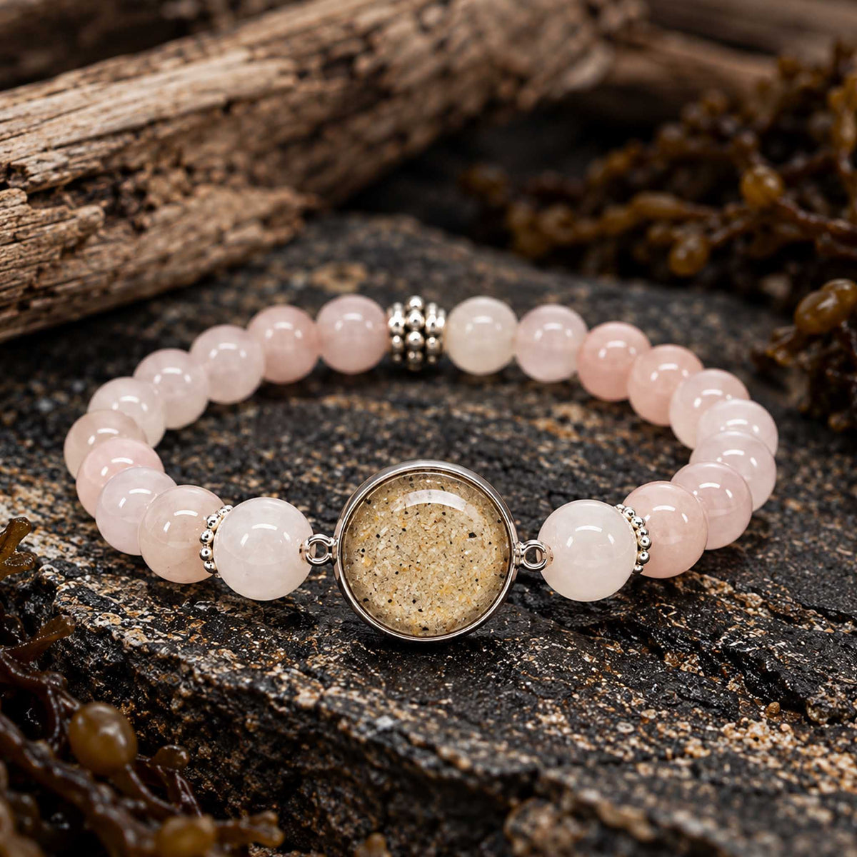 Gemstone Beach Bracelet | Coastal Rose