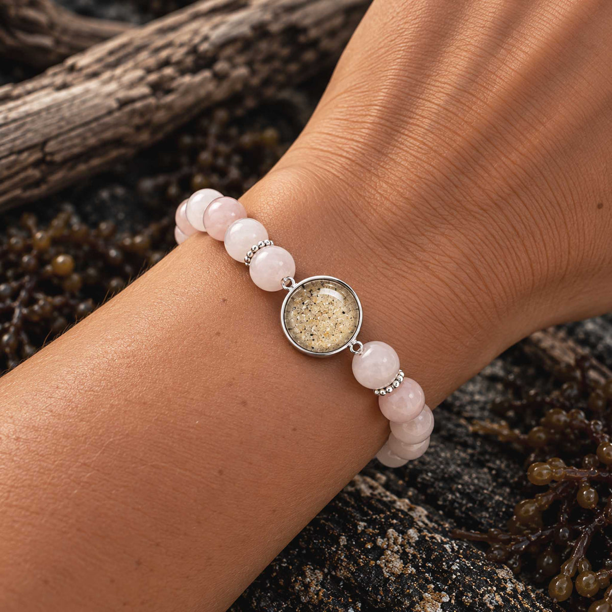 Gemstone Beach Bracelet | Coastal Rose