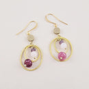 Golden Bloom Hoop Earrings