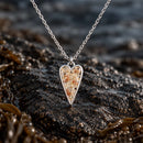 Heart Beach Necklace Silver