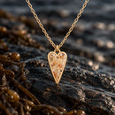 Heart Beach Necklace | Gold