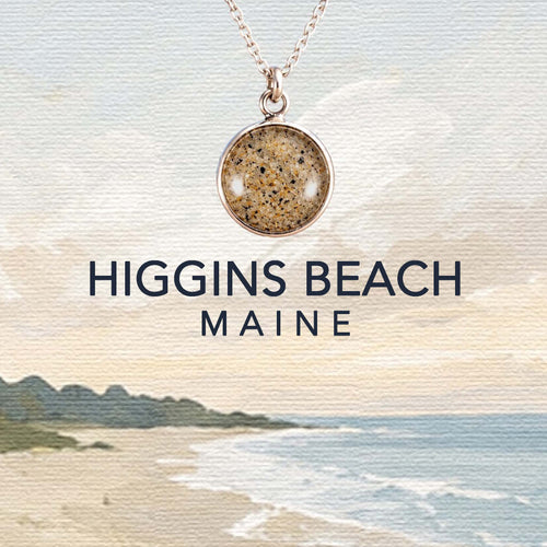 Higgins Beach Maine Jewelry made with real beach sand