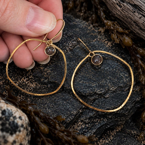 Hoop Beach Earrings | Gold