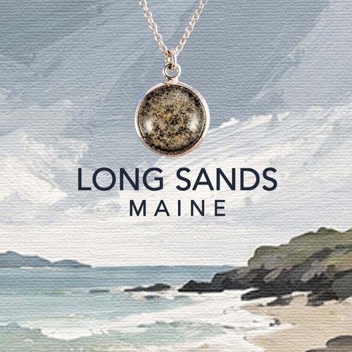 Long Sands Maine Jewelry made with real beach sand