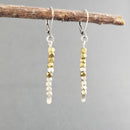 Mixed Metal Bar Earrings