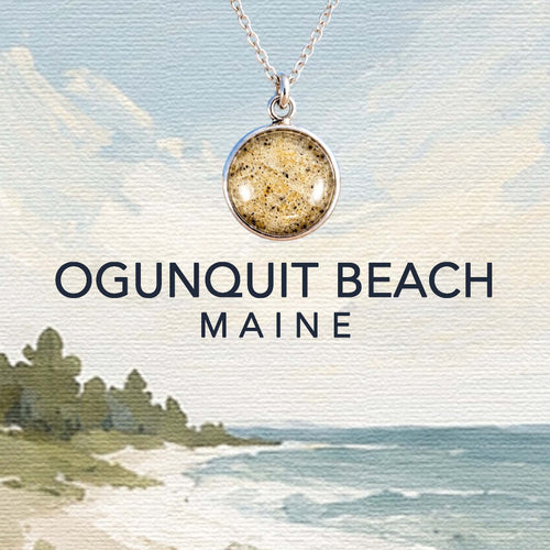 Ogunquit Beach Maine Jewelry made with real beach sand