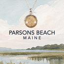 Parsons Beach Maine Jewelry made with real beach sand