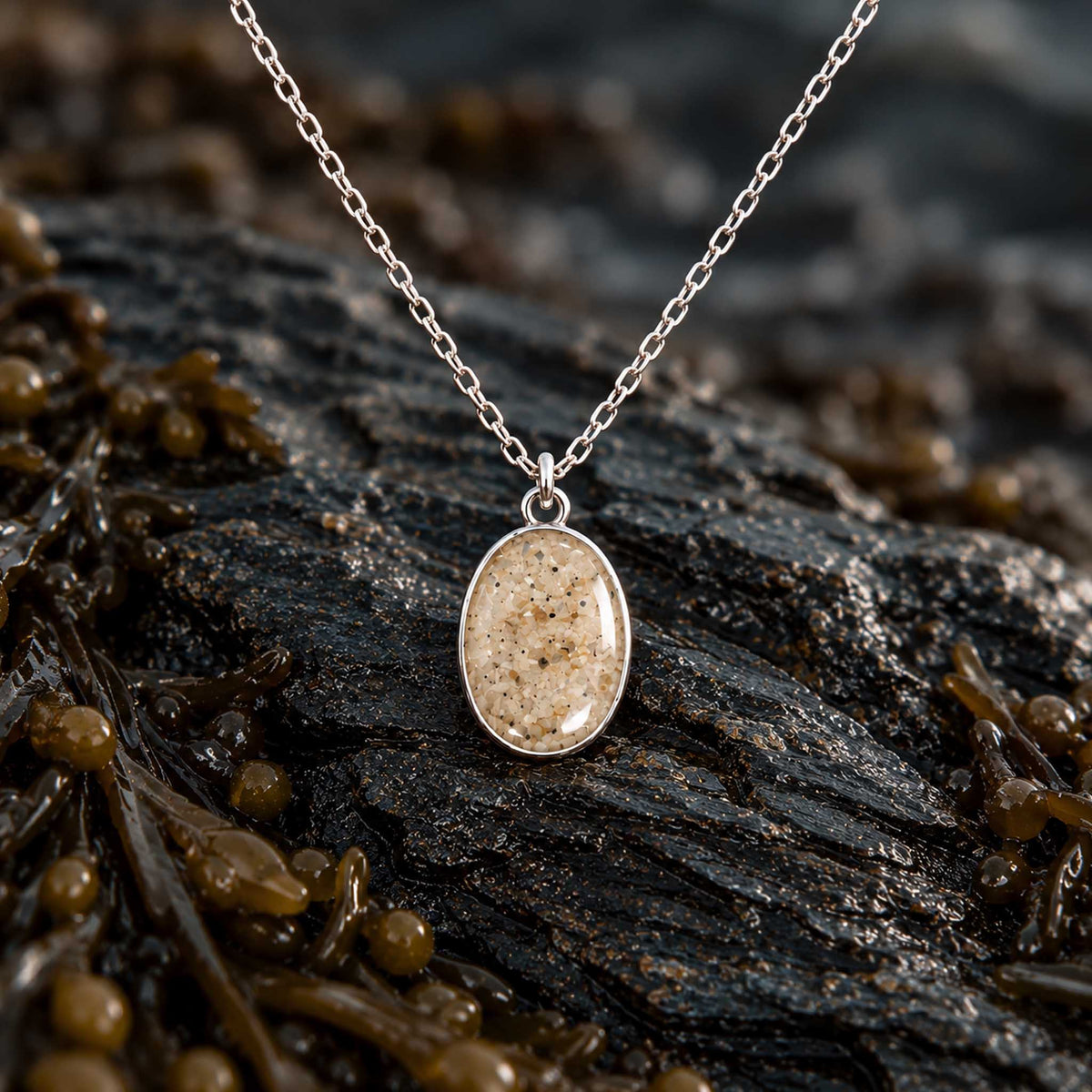 Pebble Beach Necklace | Silver