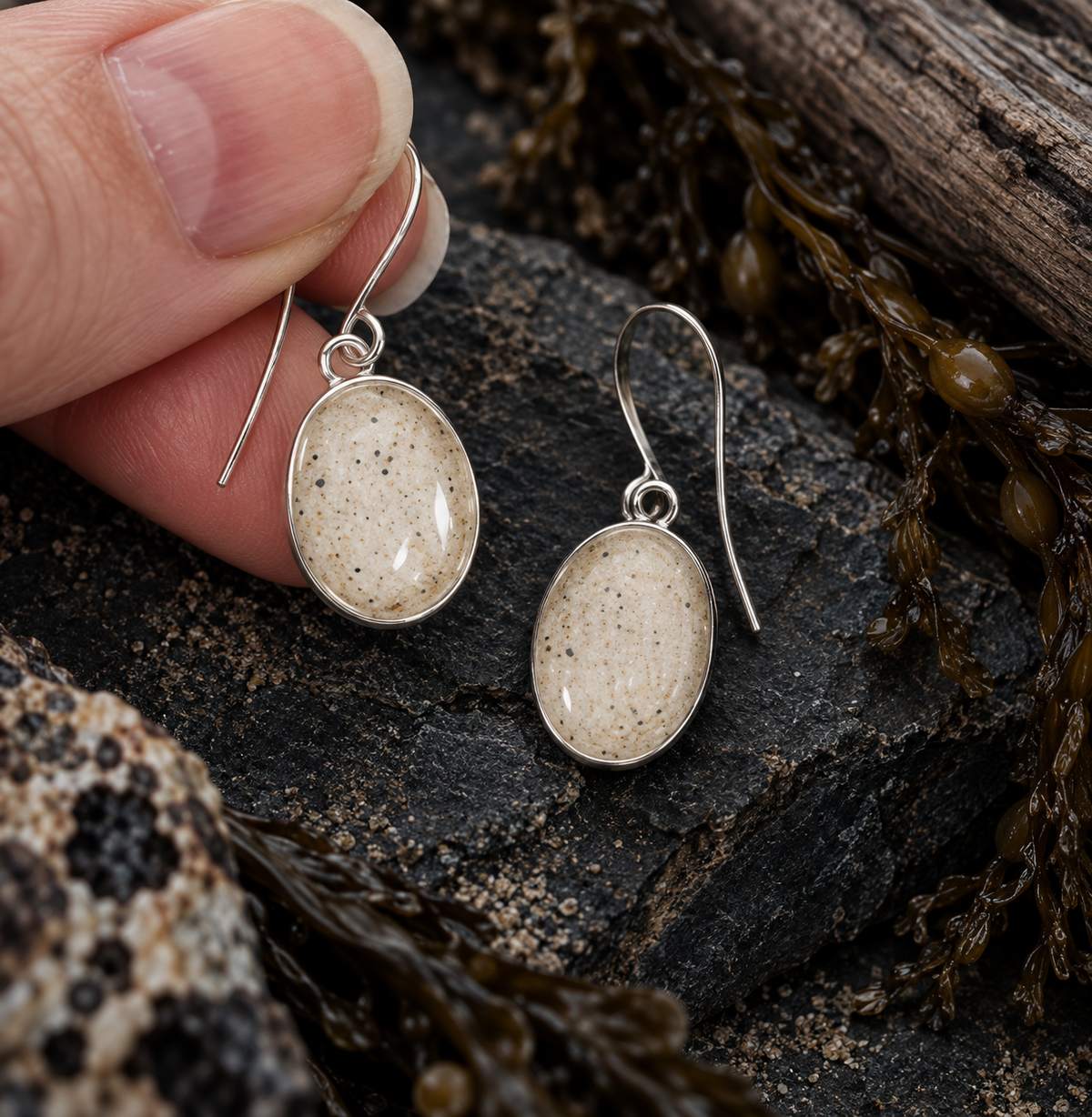 Oval Beach Earrings