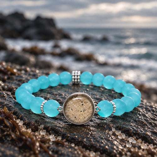 Seaglass Beach Bracelet | Aqua