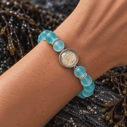 Seaglass Beach Bracelet | Aqua