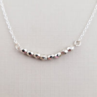 Nugget Necklace in Silver
