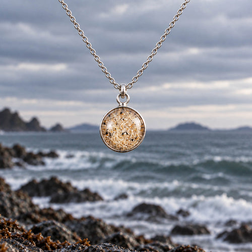 Small Beach Necklace Silver