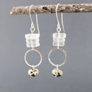 Gemstone and Sea Earrings