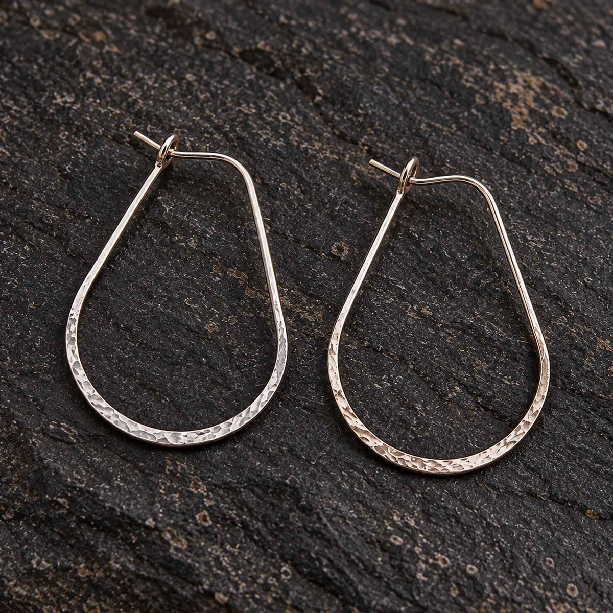 Thin Hoop Earrings | Silver