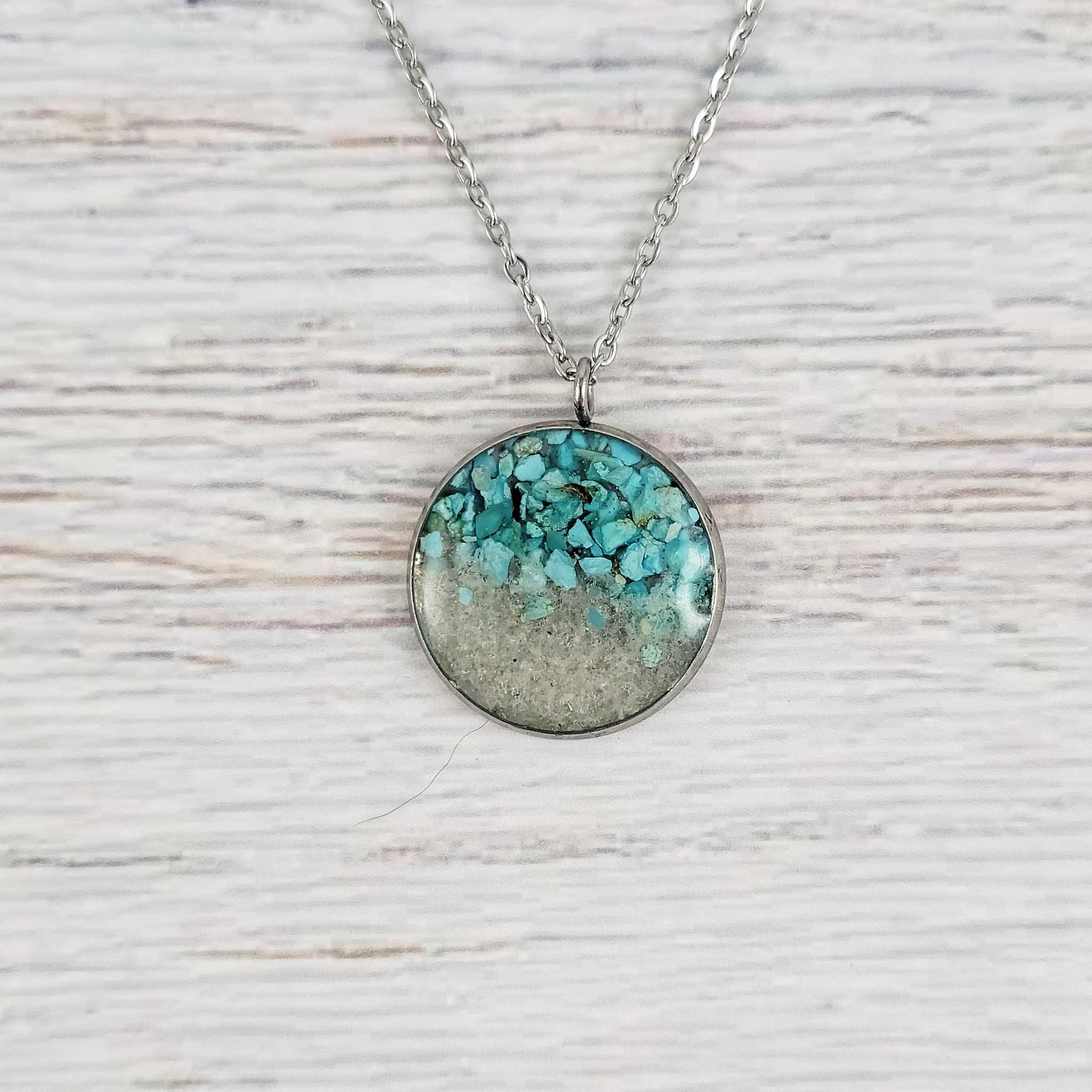 Turquoise Medium Round Necklace