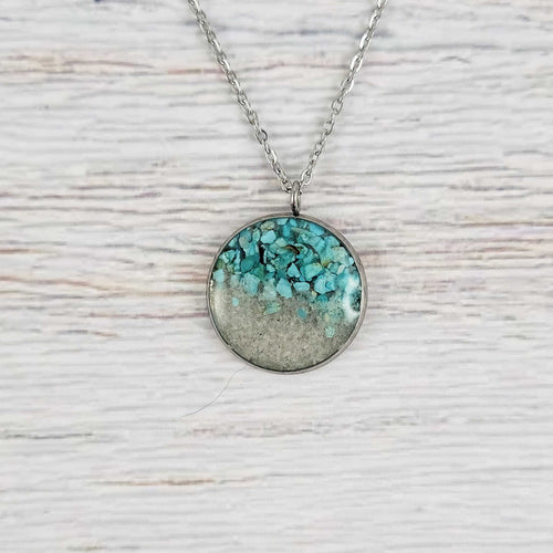 Turquoise Medium Round Necklace